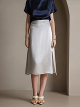 [Light Gray] SilkSilky  Skirt 005