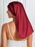 SilkSilky US Pure Silk Sleep Cap Wine 006