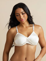 [White] SilkSilky  Bra 007