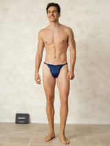 [Dark Blue] SilkSilky  Pure Silk Men's Underwear 007