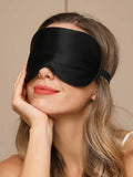 SilkSilky US 19Momme Pure Silk Eye Mask Black 003