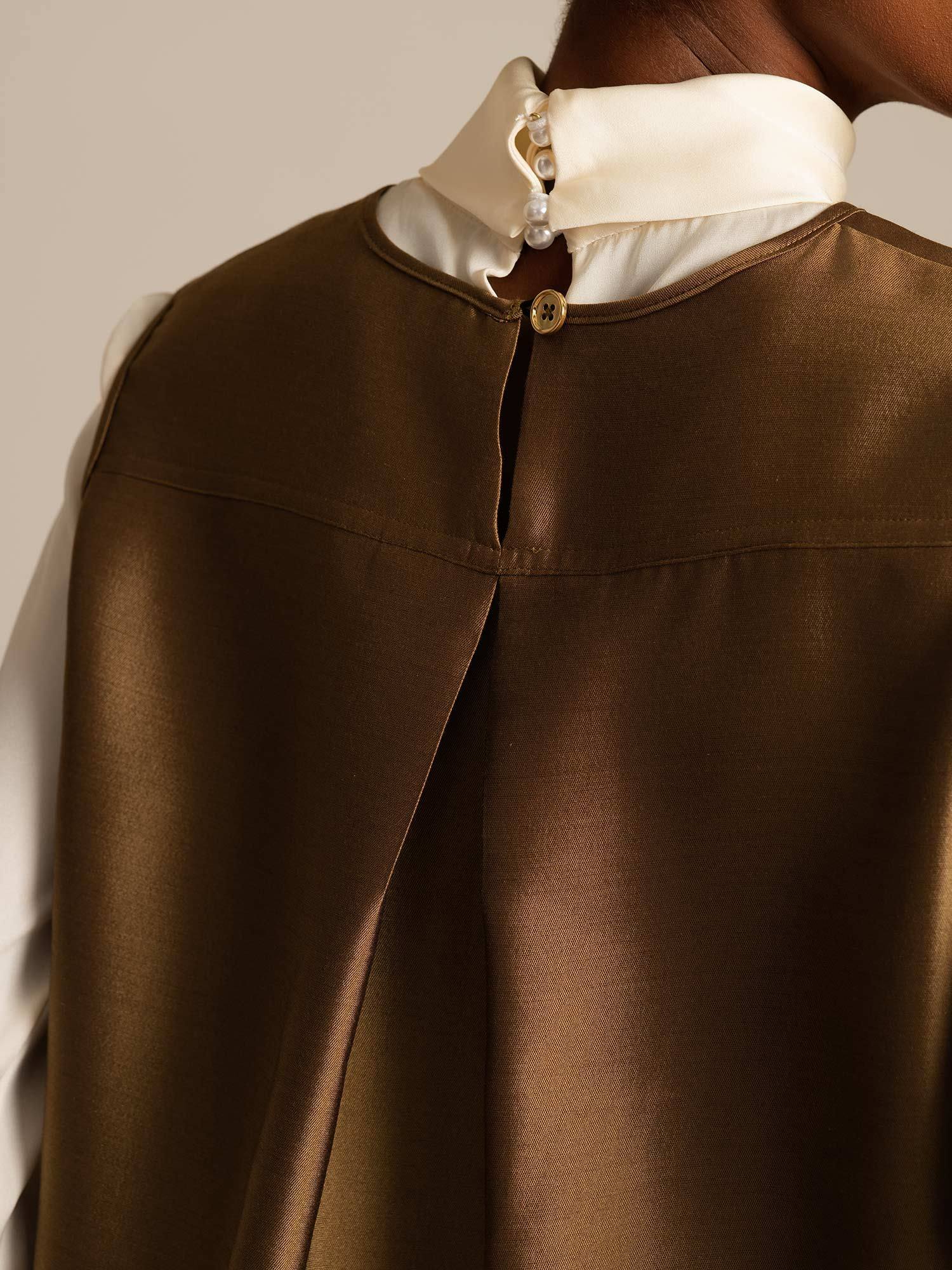 [Bronze] SilkSilky  32Momme Silk Womens Vest 004,