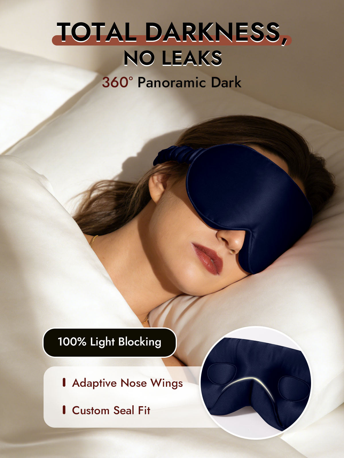 [Dark Blue] SilkSilky  22Momme Eye Mask 002