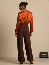 [BitterChocolate] SilkSilky 19Momme Silk Womens Pants 002