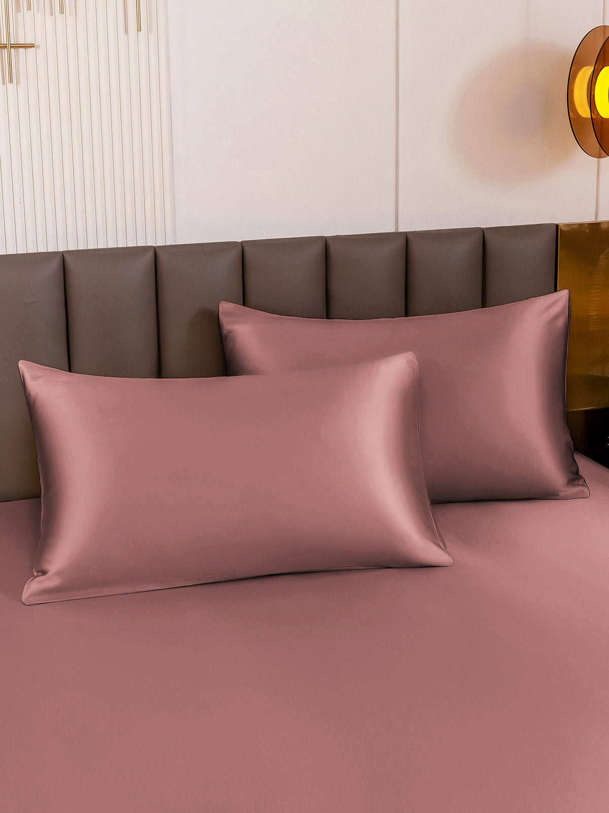 SilkSilky  19Momme Pure Silk Pillowcase PaleMauve 003