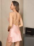 SilkSilky-US-Pure-Silk-Sleeveless-V-Neck-Nightgown-Pink-002