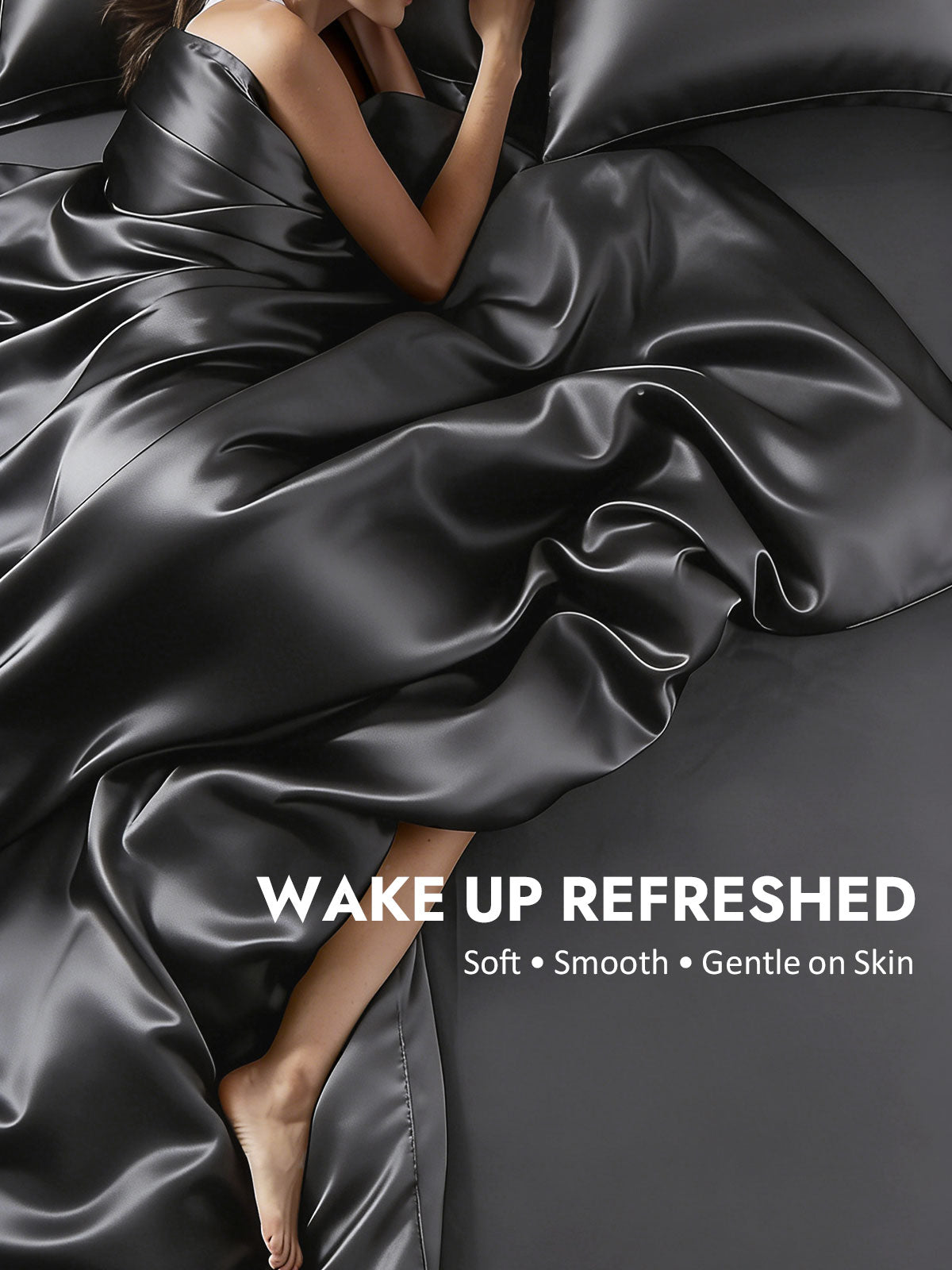 [Dark Gray] SilkSilky  19Momme Silk Bedding Set 004