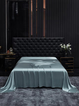 [Grayish Blue] SilkSilky  19Momme Sheet 002