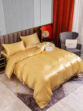 SilkSilky US 22Momme Pure Silk Bedding Set Champagne 003