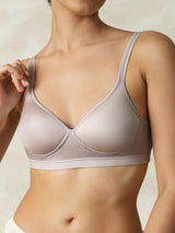 [Gray] SilkSilky  Silk Jersey Bra 005