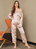 SilkSilky-US-Pure-Silk-Long-Sleeve-Lapel-Women's-Pajamas-Pink-012