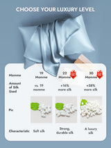 [Light Blue] SilkSilky Pillowcase 007