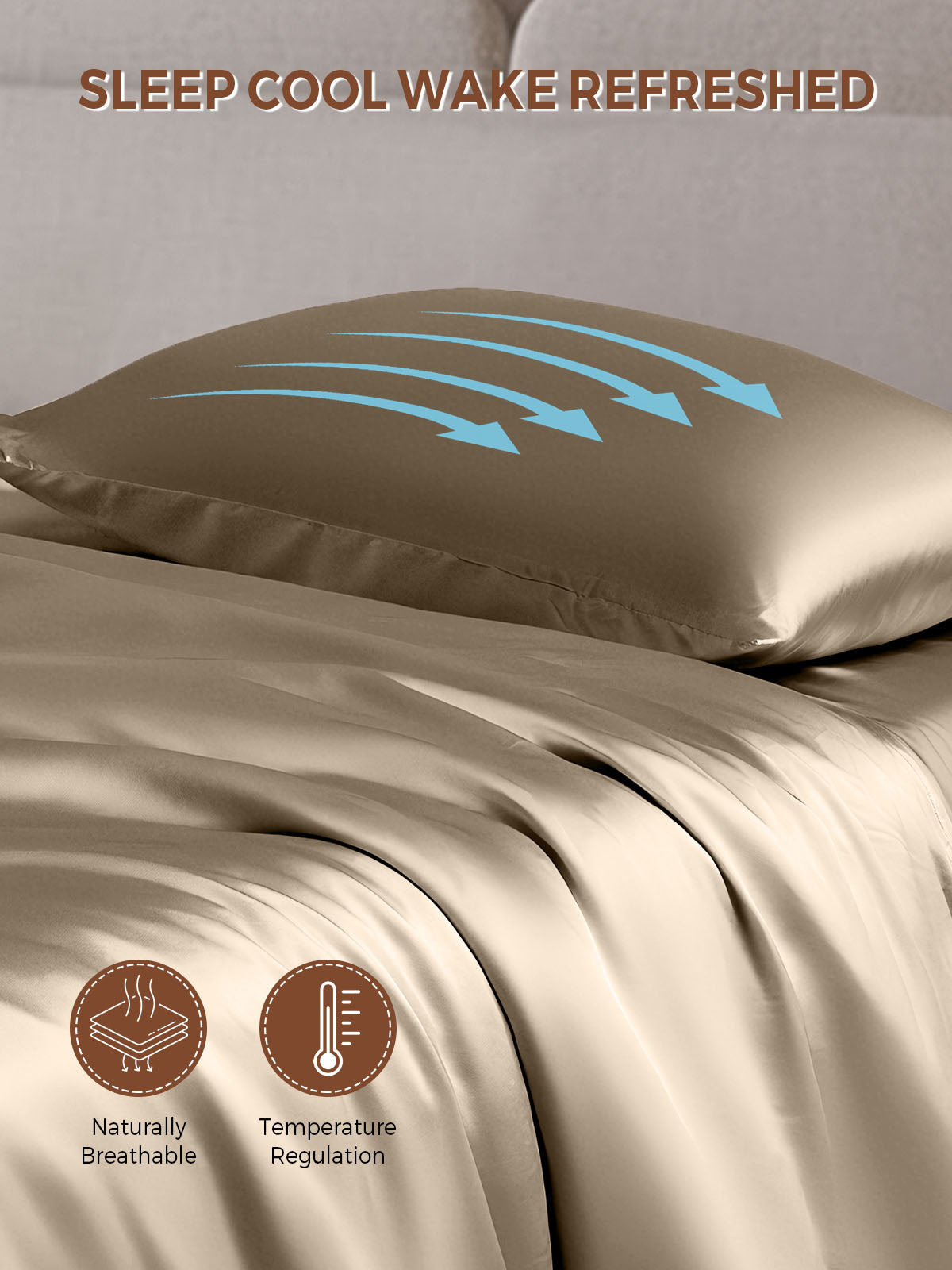 19Momme 100% Mulberry Silk Pillowcase - Envelope Closure