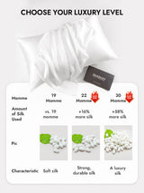 [White] SilkSilky Pillowcase 007