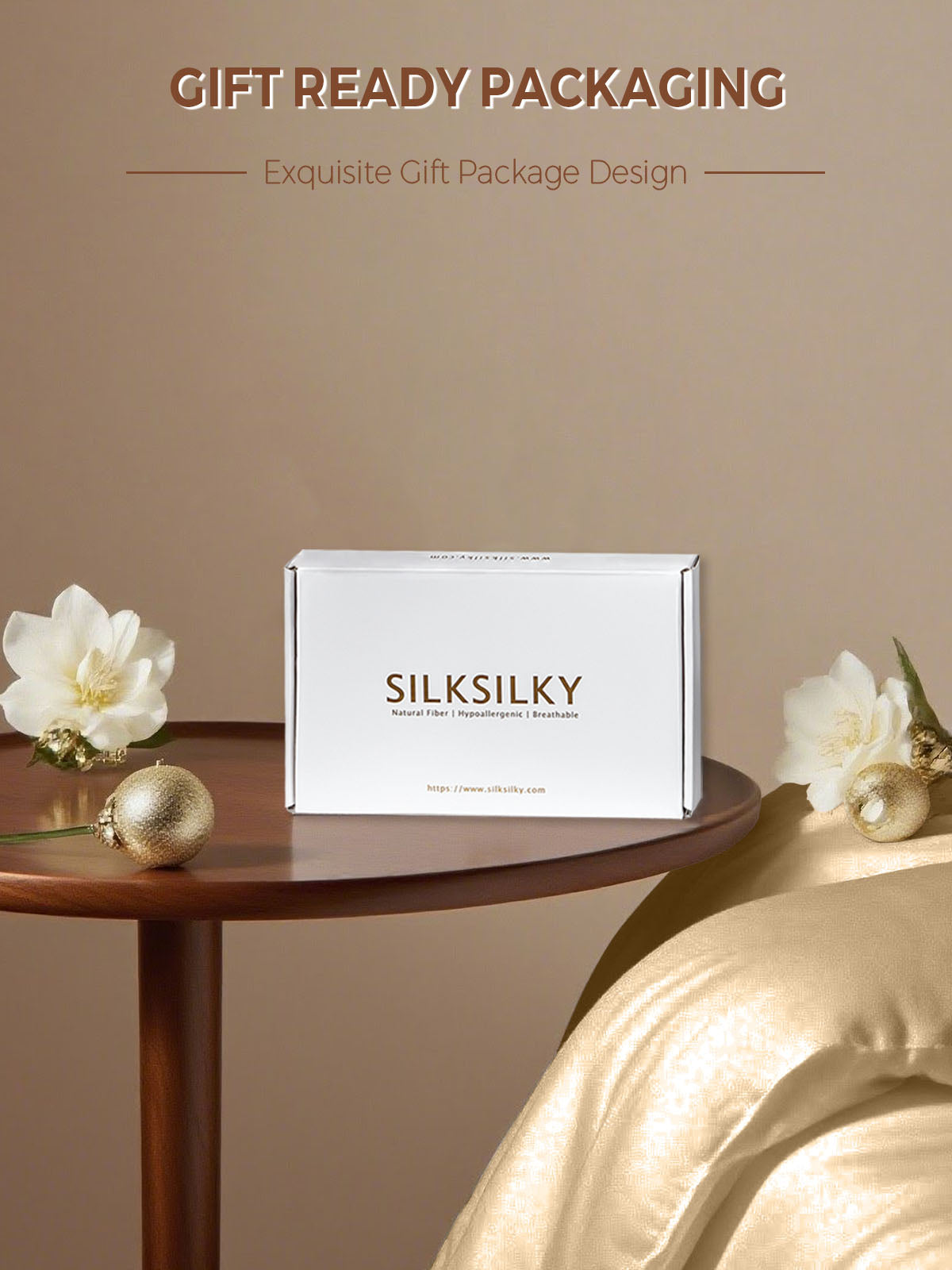 19Momme 100% Mulberry Silk Pillowcase - Envelope Closure