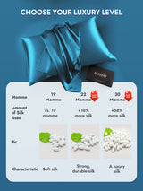 [Teal] SilkSilky Pillowcase 007