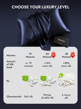 [Dark Blue] SilkSilky Pillowcase 007