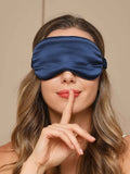 SilkSilky  19Momme Pure Silk Eye Mask DarkBlue 002