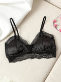 SilkSilky US Silk Knitted Bra Black 005