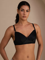 [Black] SilkSilky  Bra 001