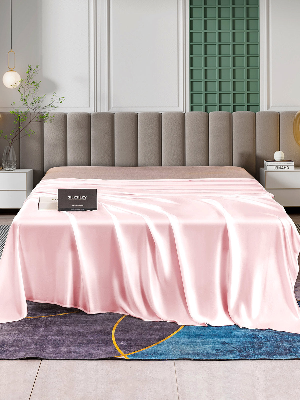 [Pink] SilkSilky  25Momme Pure Silk Sheet 002