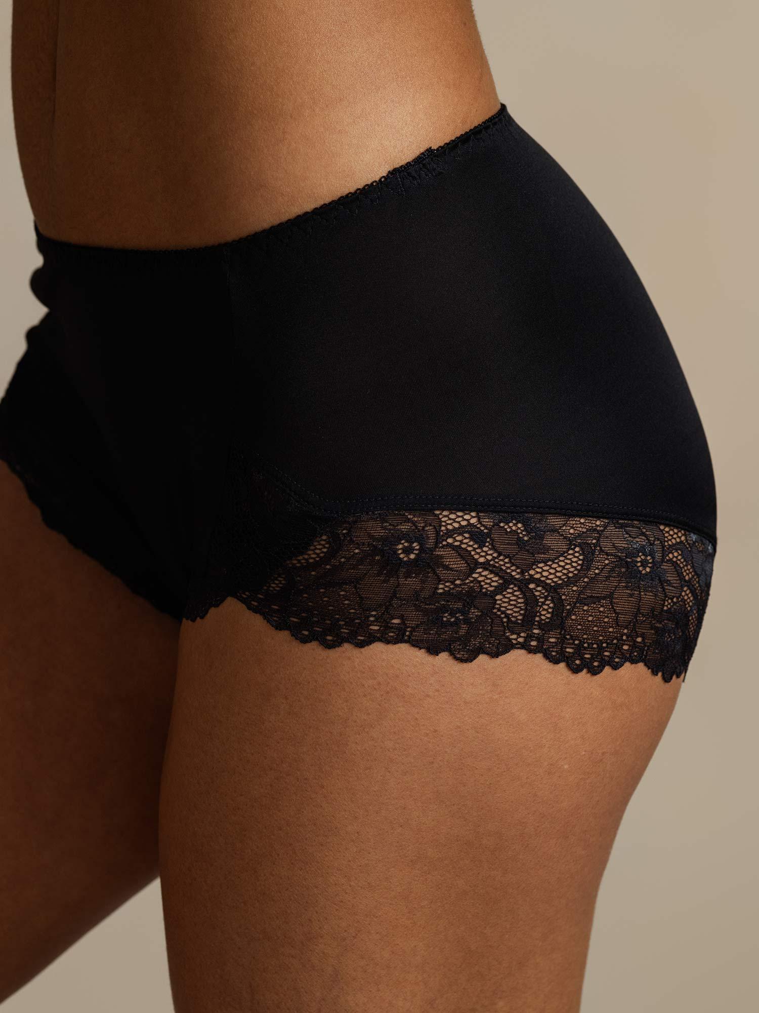 [Black] SilkSilky  Pure Silk Panty 005,