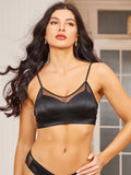 SilkSilky US Silk Knitted Bra Black 002