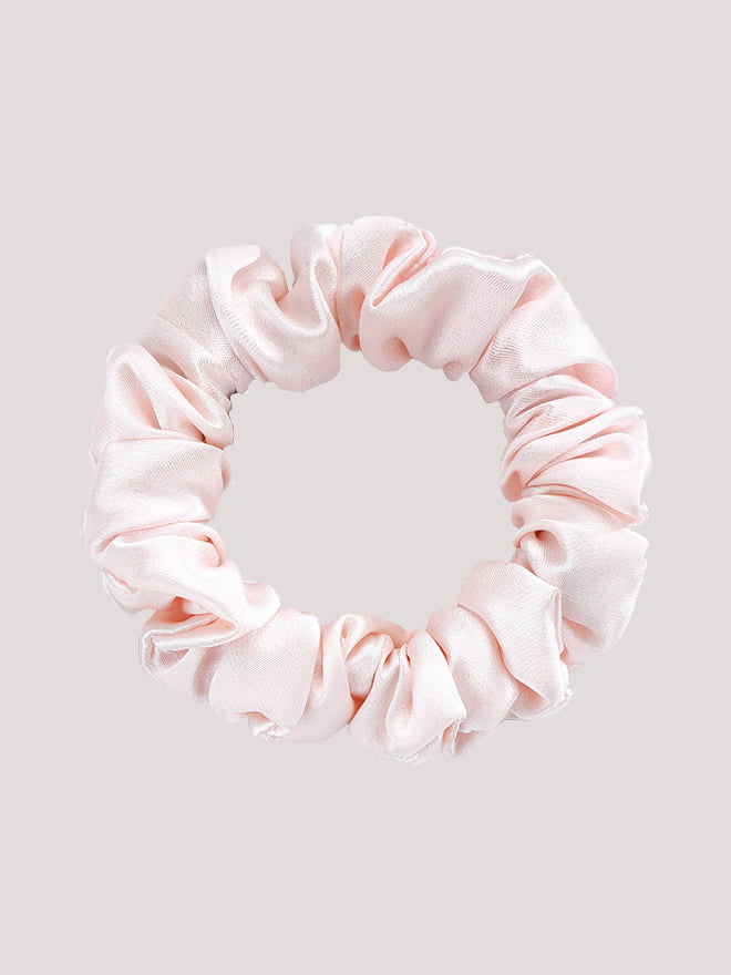 SilkSilky  19Momme Pure Silk Scrunchie LightPink 004