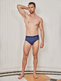 SilkSilky US Silk Knitted Mens Underwear DarkBlue 004