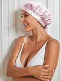 SilkSilky US Pure Silk Sleep Cap Pink 002