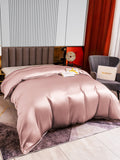 SilkSilky US 22Momme Pure Silk Duvet Cover PaleMauve 003