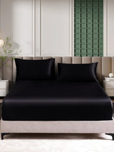 [Black] SilkSilky  25Momme Bedding Set 002