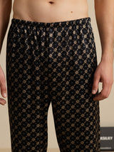 [Black Chain] SilkSilky  Men's Sleep Shorts 004