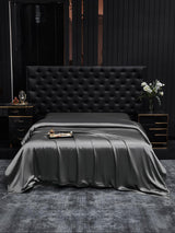 [Dark Gray] SilkSilky  19Momme Duvet Covers 002