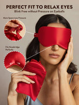 [Wine] SilkSilky  Pure Silk Eye Mask 003
