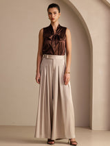 [Tan] SilkSilky  Women's Pants 005