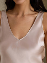 [Shadow Gray] SilkSilky  Sleeveless V Neck Camisole Top 004