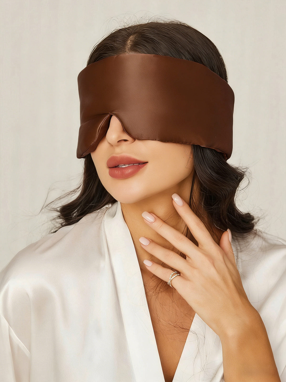 [Coffee] SilkSilky  19Momme Eye Mask 001