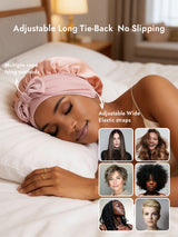 [Pink] SilkSilky  Sleep Cap 004