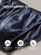 [Grayish Blue] SilkSilky  Pure Silk Men's Underwear 004