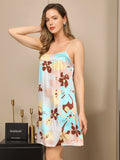 SilkSilky US Pure Silk Sleeveless Nightgown Coffee 004