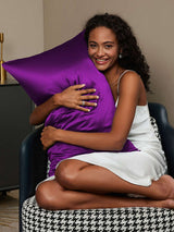 [Purple] SilkSilky Pillowcase 002