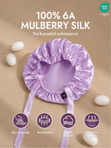 [Lavender] SilkSilky  Sleep Cap 002