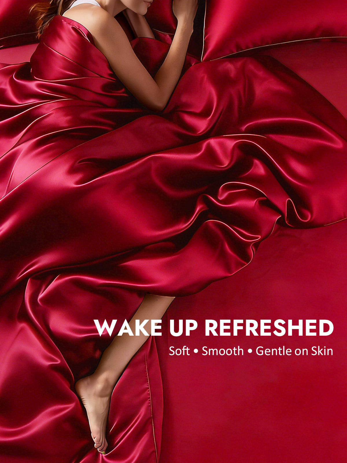 [Wine] SilkSilky  19Momme Silk Bedding Set 004