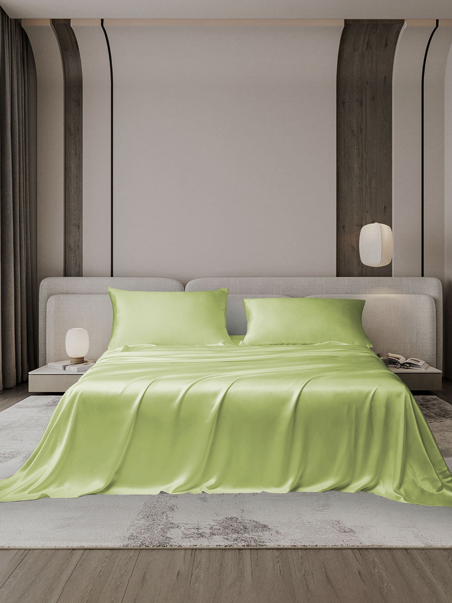 [Mint Green] SilkSilky  19Momme Bedding Set 001