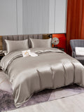 SilkSilky US 22Momme Pure Silk Bedding Set Gray 003