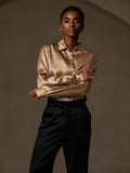 SilkSilky-US-19Momme-Silk-Blend-Long-Sleeve-Collar-Women's-Shirt-Champagne-005