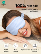 [Light Blue] SilkSilky  Eye Mask 002