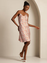 [Cherry] SilkSilky  Pure Silk V Neck Dress 003,