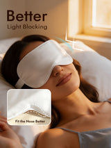 [White] SilkSilky  Pure Silk Eye Mask 004